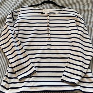 Sezane Marinere Gatsby Breton Top - size M - Ecru & Navy stripe. Never worn!